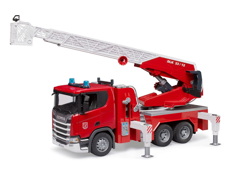 Bruder Scania s požárním žebříkem 1:16 